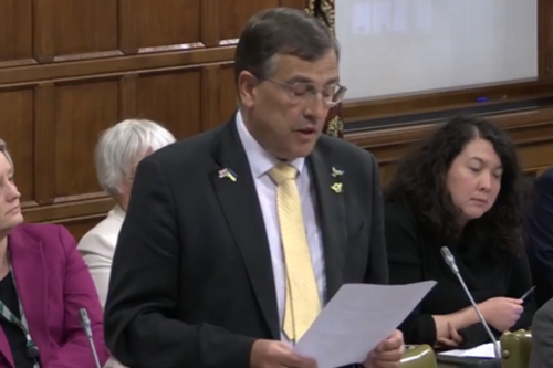 Martin speaking in WH